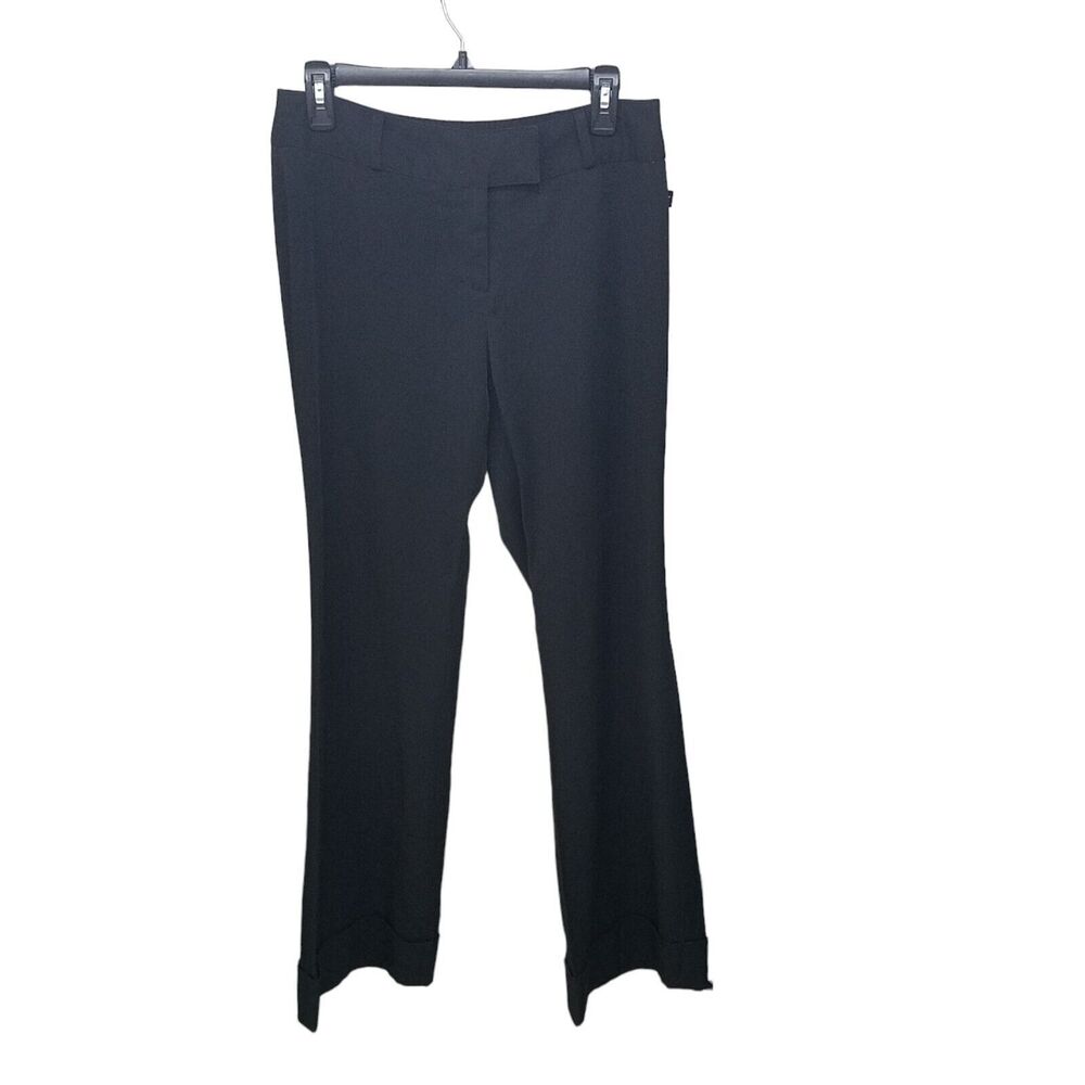 Bobby J. Womens Size 8 Black Solid WideLeg Dress Pants